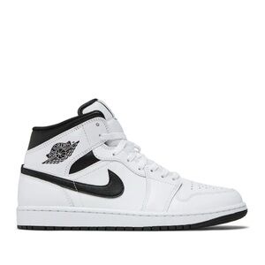 Nike Air Jordan 1 Mid 'White Black' High Tops, new without tags, never worn
